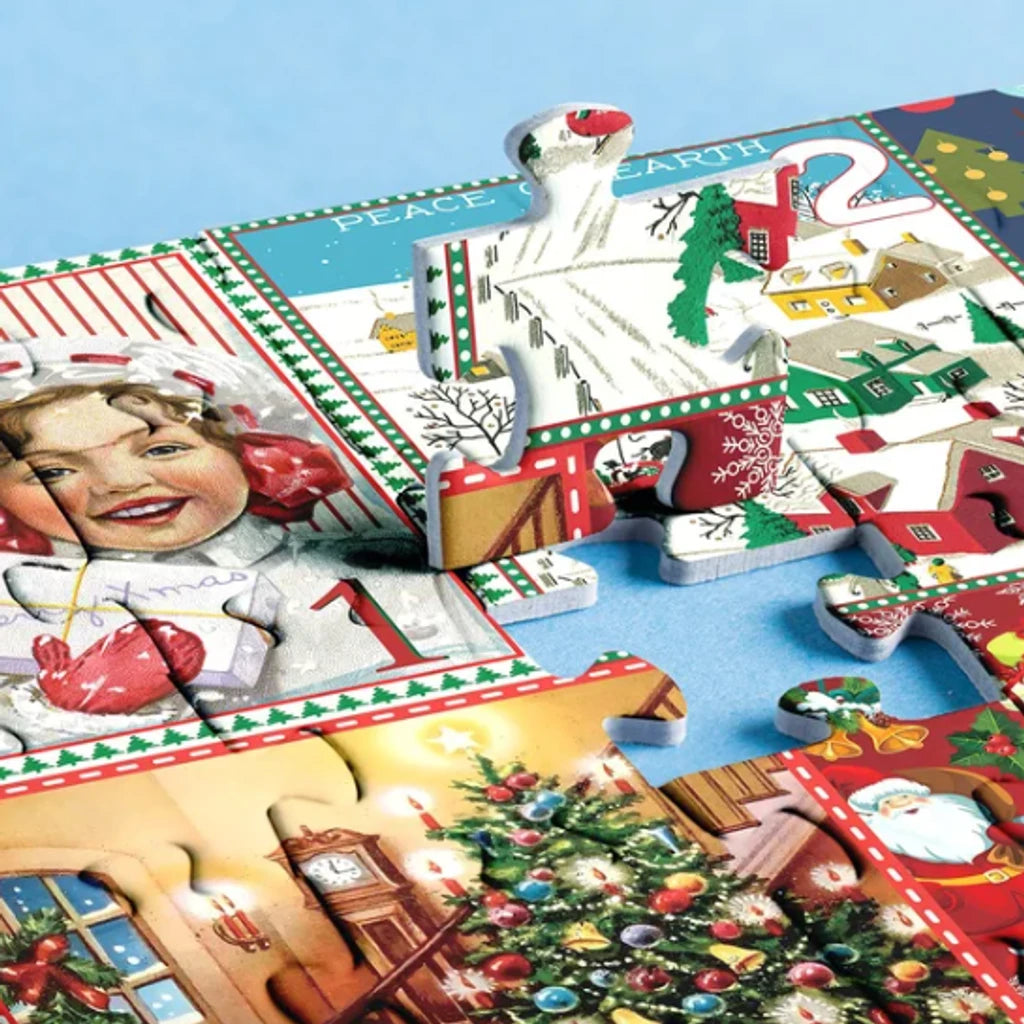 Christmas Advent Calendar Jigsaw Puzzle — 24-Day Countdown