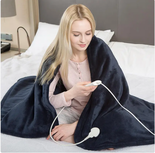 Electric Heated Blanket — 3-Level Warmth, Ultra-Soft Flannel
