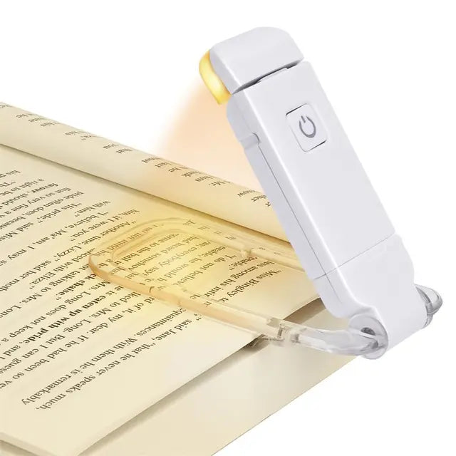 Clip-On LED Reading Light — USB Rechargeable, Eye-Care