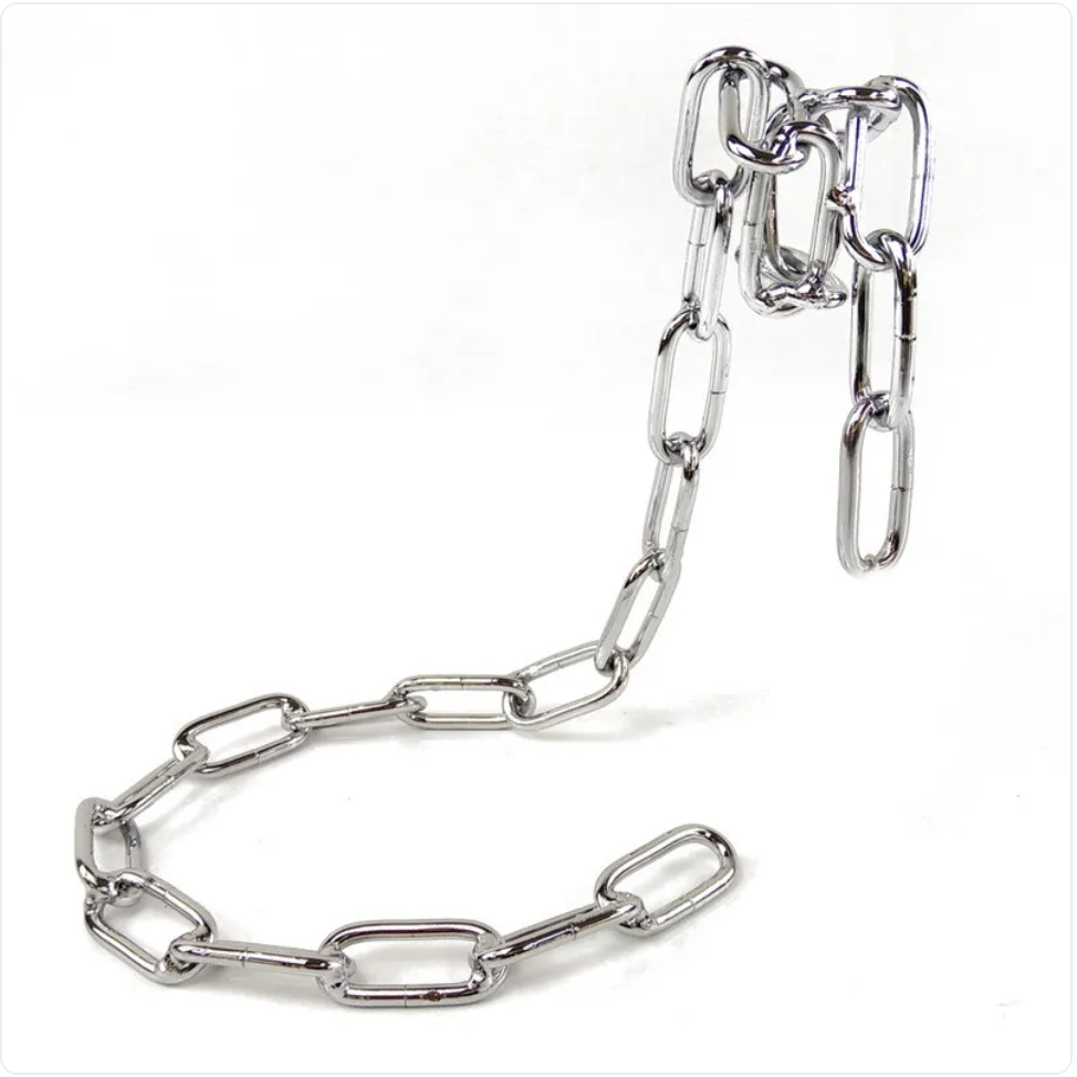 Suspension Chain Wine Rack — Decorative Iron Bottle Holder