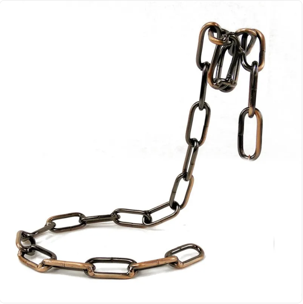 Suspension Chain Wine Rack — Decorative Iron Bottle Holder