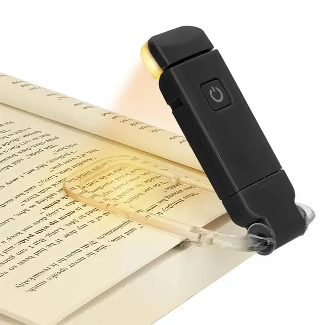 Clip-On LED Reading Light — USB Rechargeable, Eye-Care