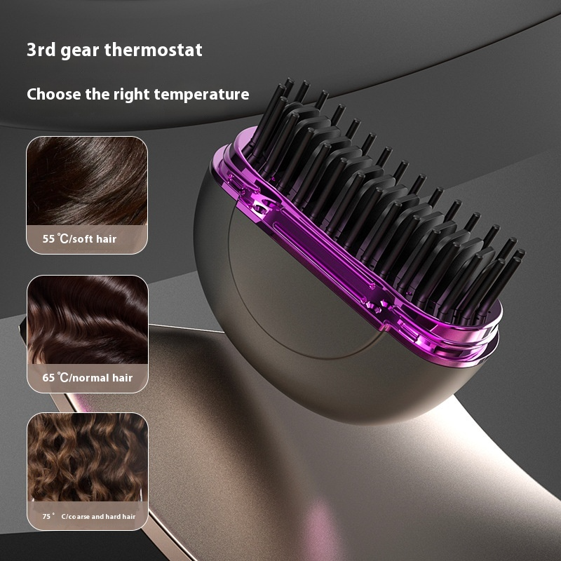 Mini USB Rechargeable Ceramic Hair Straightener — Travel-Ready