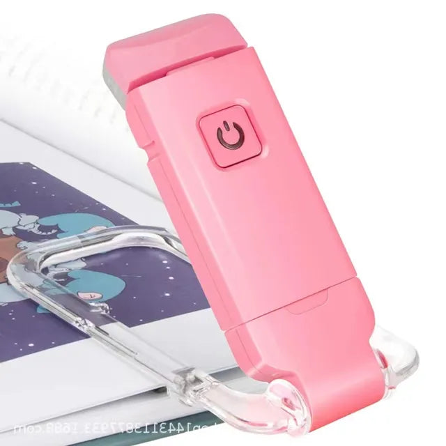 Clip-On LED Reading Light — USB Rechargeable, Eye-Care