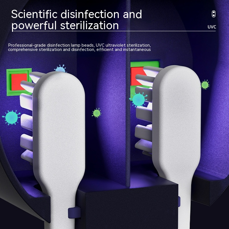 UV Toothbrush Sanitizer & Organizer — Kills 99.9% of Germs