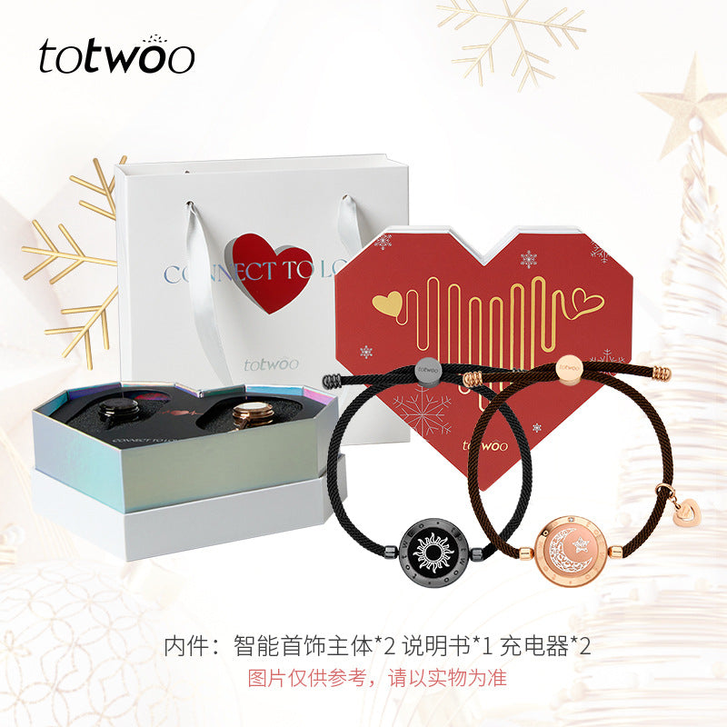 Totwoo Couples Smart Bracelet — Long-Distance Touch & Vibration