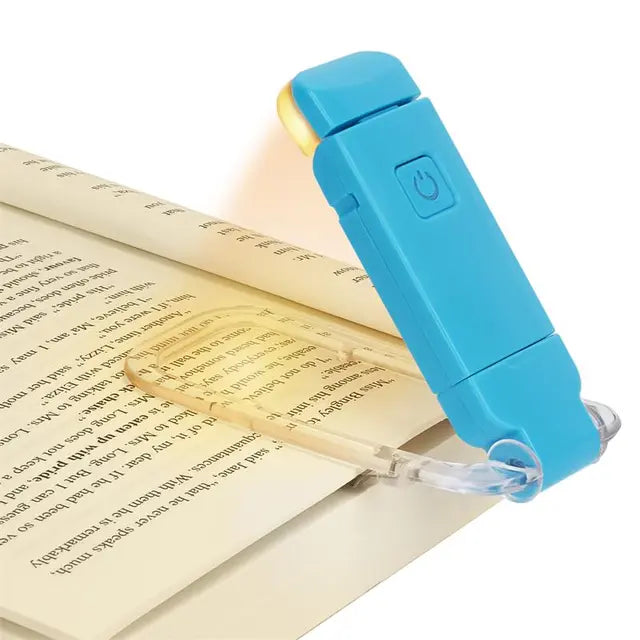 Clip-On LED Reading Light — USB Rechargeable, Eye-Care
