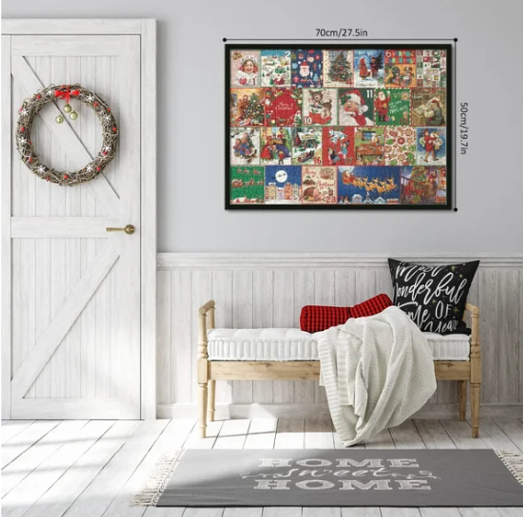 Christmas Advent Calendar Jigsaw Puzzle — 24-Day Countdown