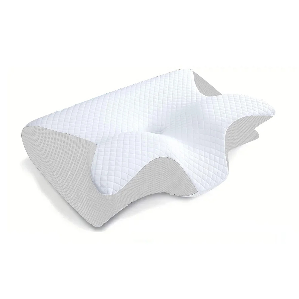 Memory Foam Cervical Neck Pillow — Orthopedic Support for Pain Relief