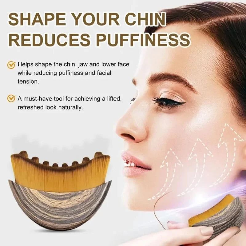 Lymphatic Contour Face Brush, Lymphatic Drainage Massager Facial Massager Face Chin Skin Sculpting Tool for Face,Ergonomically