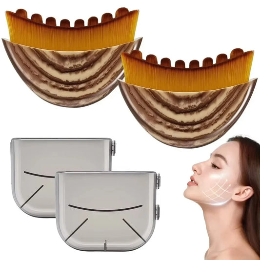 Lymphatic Contour Face Brush, Lymphatic Drainage Massager Facial Massager Face Chin Skin Sculpting Tool for Face,Ergonomically