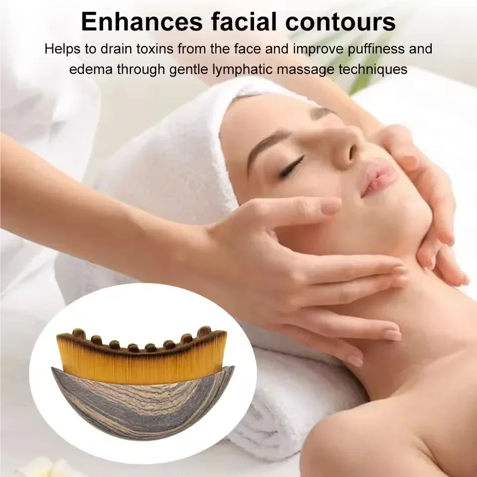 Lymphatic Contour Face Brush, Lymphatic Drainage Massager Facial Massager Face Chin Skin Sculpting Tool for Face,Ergonomically