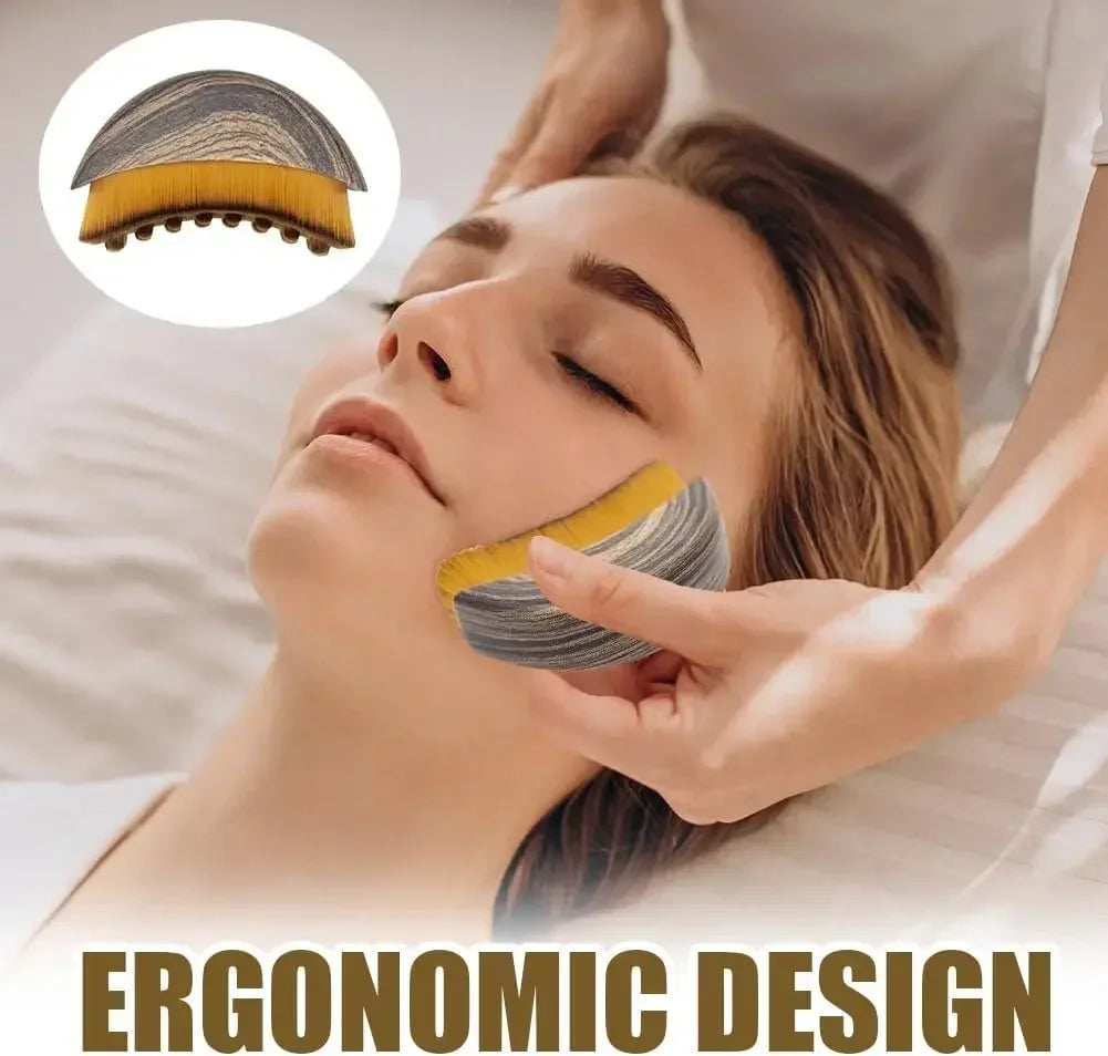 Lymphatic Contour Face Brush, Lymphatic Drainage Massager Facial Massager Face Chin Skin Sculpting Tool for Face,Ergonomically