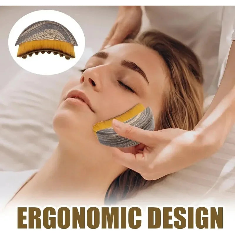 Lymphatic Contour Face Brush, Lymphatic Drainage Massager Facial Massager Face Chin Skin Sculpting Tool for Face,Ergonomically