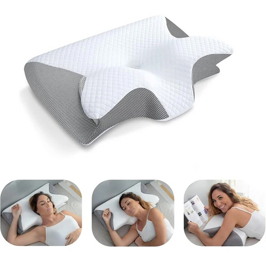 Memory Foam Cervical Neck Pillow — Orthopedic Support for Pain Relief