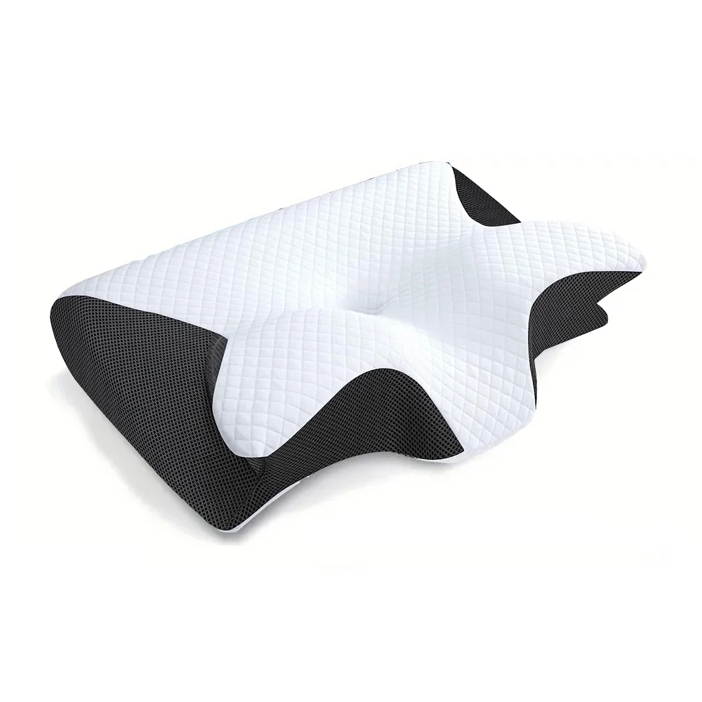 Memory Foam Cervical Neck Pillow — Orthopedic Support for Pain Relief